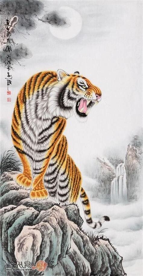 老虎 畫